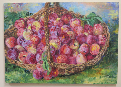 Natura morat con pesche - con,