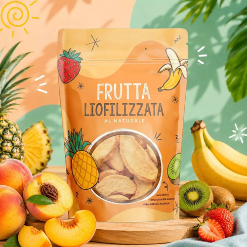 Pesche liofilizzate fette - liofilizzate, a
