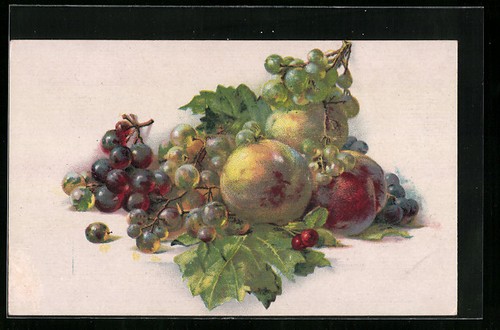 Pesche accanto uva - accanto, frutta